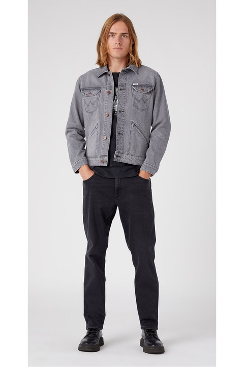 Geaca de blugi barbati, Wrangler, 302746873, Bumbac, Gri, Gri