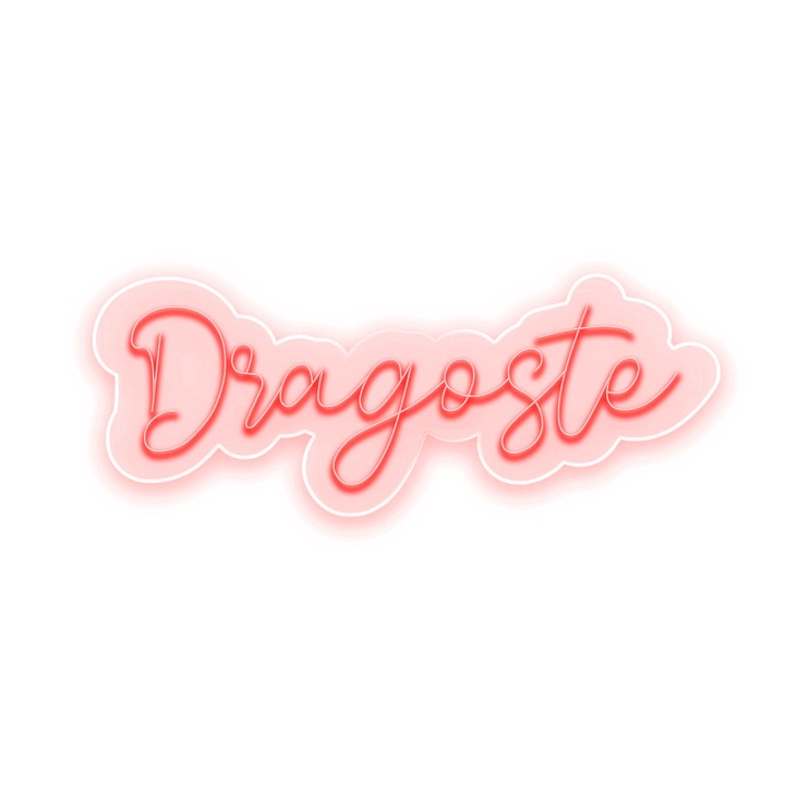 Semn Luminos LED Neon Dragoste cu Telecomanda, Rosu, 94x36x0.8cm