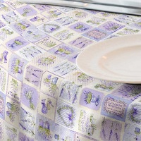 fata de masa impermeabila rotunda casa de bumbac lavender diametru 140 cm model vintage lavanda mov imagen 35_0_
0