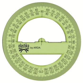 Raportor flexibil, 360°, 12 cm, colectia ELASTIKA, AR-EL36012 Raportor flexibil, 360°, 12 cm, colectia ELASTIKA, AR-EL36012