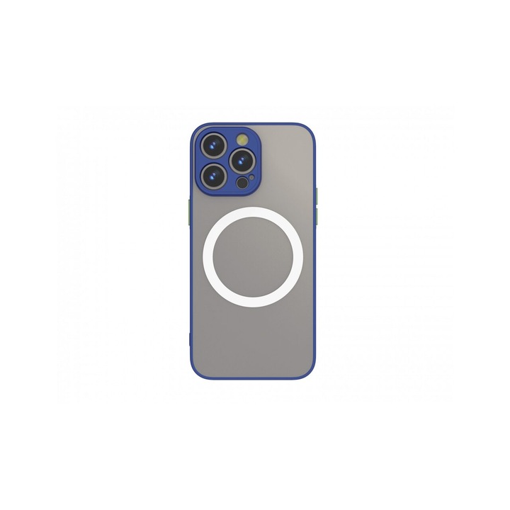 Husa pentru iPhone 15 Plus Magnetica Albastru/Negru