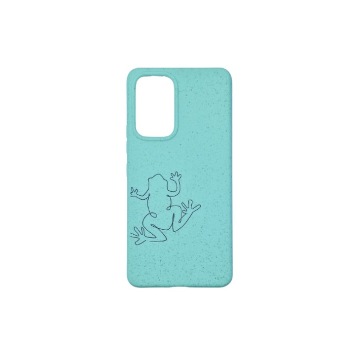 Био кейс за Samsung A53 5G Turquoise Frog Design