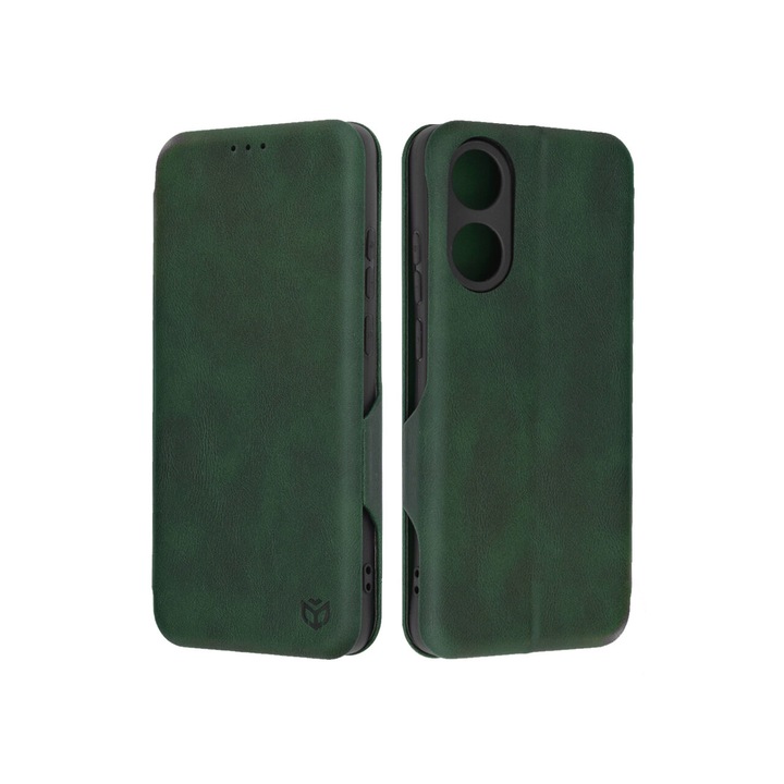 Капак за Oppo A78 4G Techsuit Safe Wallet Plus, зелен