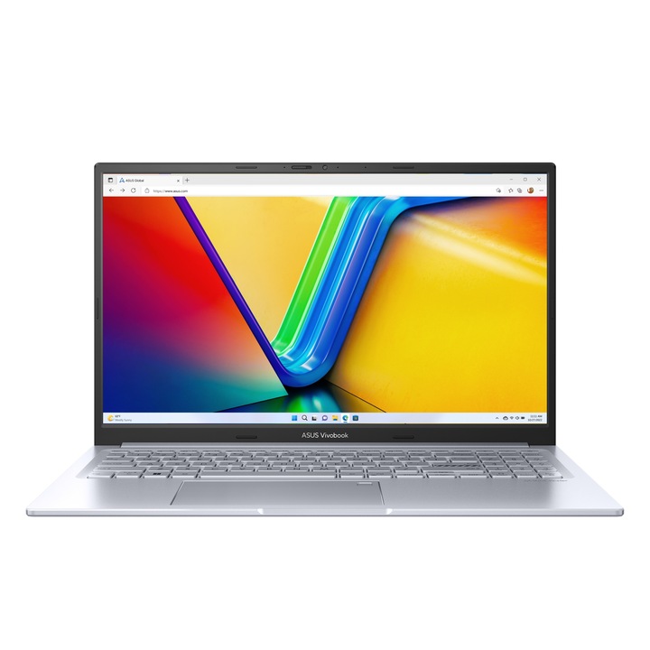 Лаптоп Asus Vivobook K3504VA-L1242W 15.6" FullHD OLED, Intel Core i7-1360P, 16GB, 512GB M.2, Intel Iris Xe Graphics, Windows 11 Home, унгарска клавиатура, сребрист