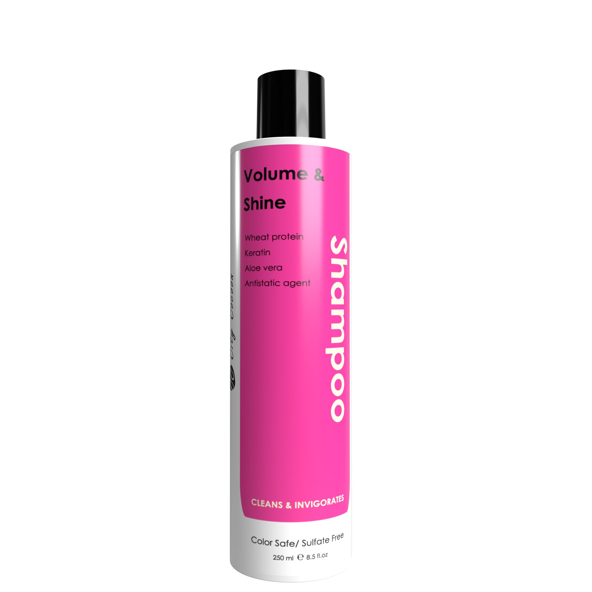 Безсулфатен шампоан за обем и блясък, City Cocoon, алое вера, пшеничен ...