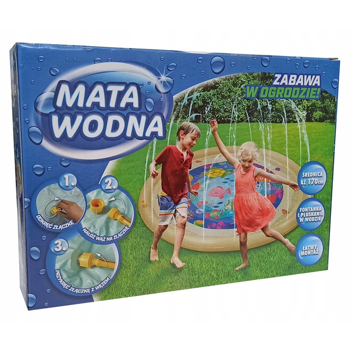 Covoras de joaca cu apa pentru copii, JOINCO, 3+ani, Multicolor