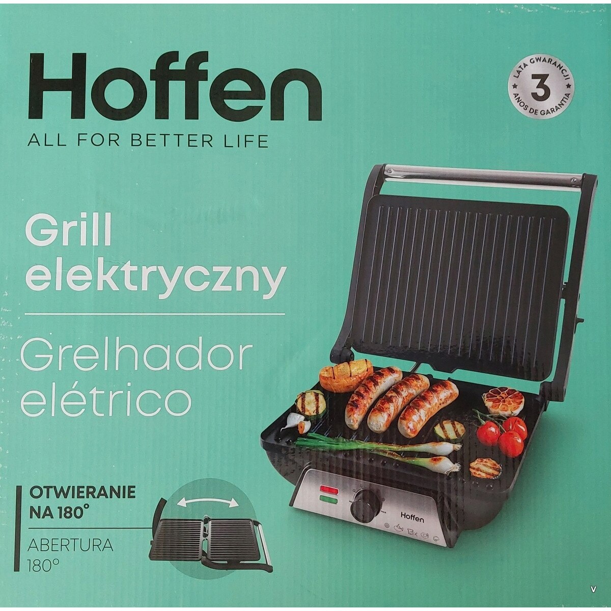Gratar electric, Hoffen, 2000 W - eMAG.ro