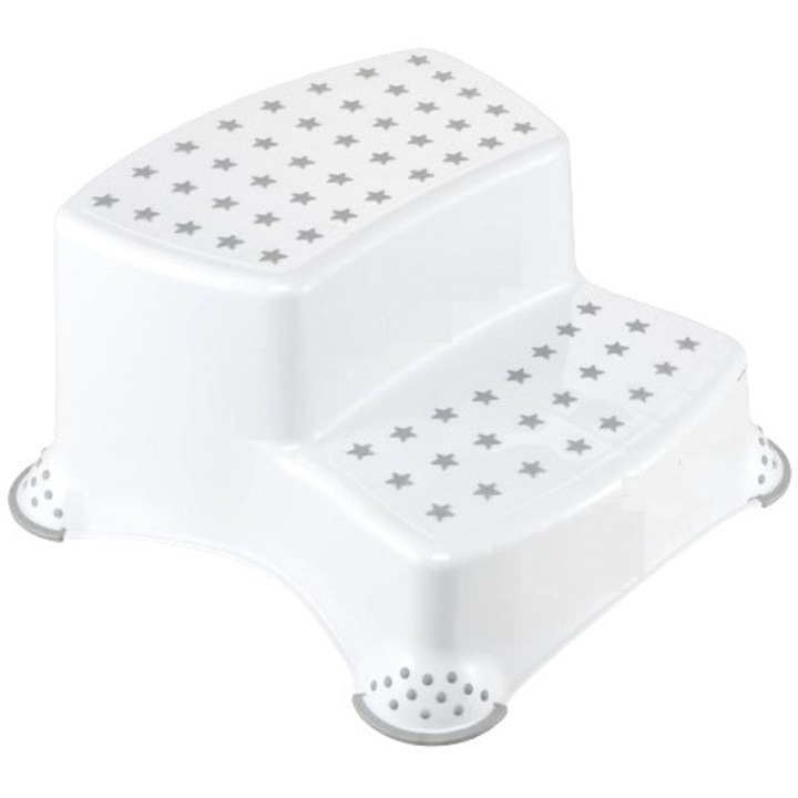 Детско столче, Пластмаса, Бяло/Сиво