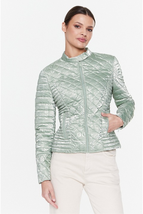 Jacheta femei, Guess, Poliester, Verde, Verde