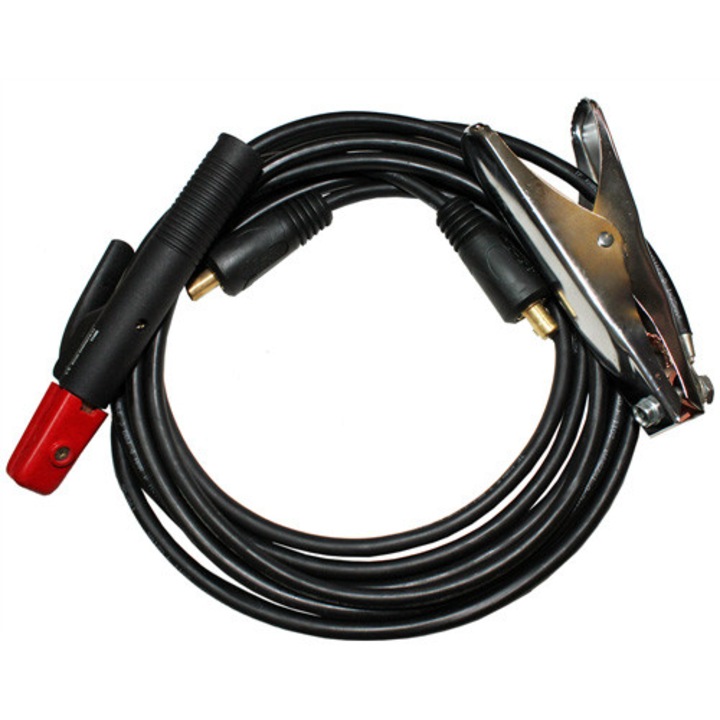 Set Cablu 25mmp, 3m, cu portelectrod 200A si masa, conector 35-50