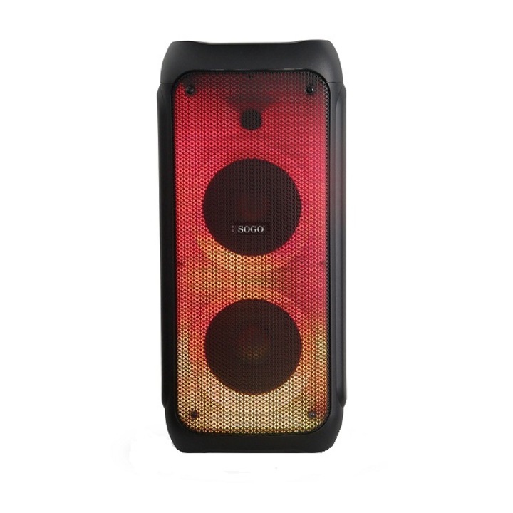 Boxa portabila Sogo ALT-SS-8785, Super Bass, Putere 600W, Bluetooth, Efecte Lumini, Radio FM, Port USB/SD, Microfon, Karaoke, Inregistrare voce, Reglaje Echo/Bass/Treble, Negru