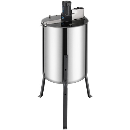 Extractor de miere, 2 rame, 140 W, 110 V, otel inoxidabil, argintiu
