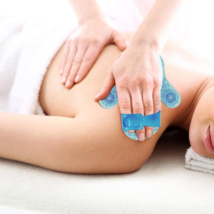 Отпуснете се навсякъде, висококачествена масажна ръкавица за дълбокотъканно облекчение за грижа за цялото тяло, ергономичен дизайн, 360-градусови метални ролкови топки, вашият спътник за дни без стрес