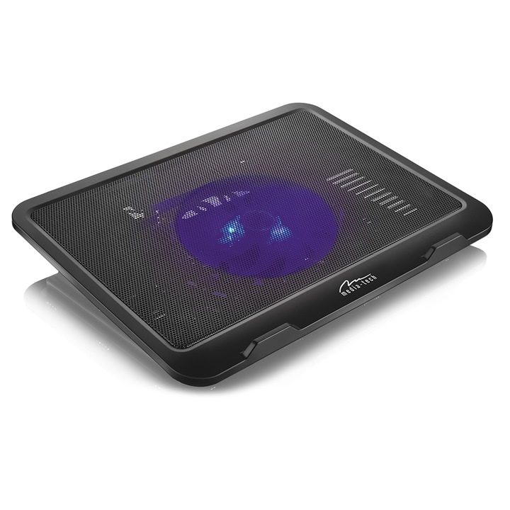 Охладител Media-Tech MT2660, съвместимост с лаптоп 15.6", 13.5 cm, USB, черен