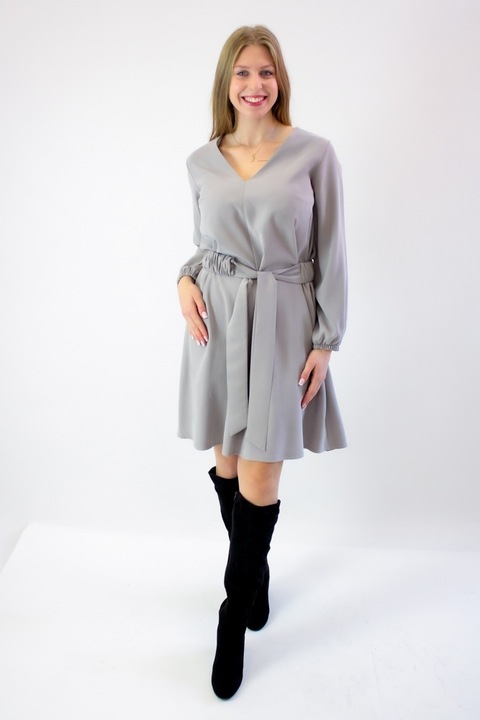 Дамска рокля, Natalia Bezowa, Vascoza, Пепеляво сиво