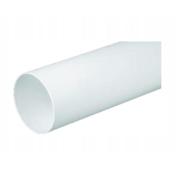 Tub circular pentru ventilatie, PVC, Airroxy, Rotund, Fi100, 1Mb