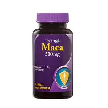 Supliment alimentar Natrol Maca 500mg, 60 caps Supliment alimentar Natrol Maca 500mg, 60 caps