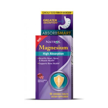 Supliment alimentar Natrol Magnesium - High Absorption, 60 tabs Supliment alimentar Natrol Magnesium - High Absorption, 60 tabs