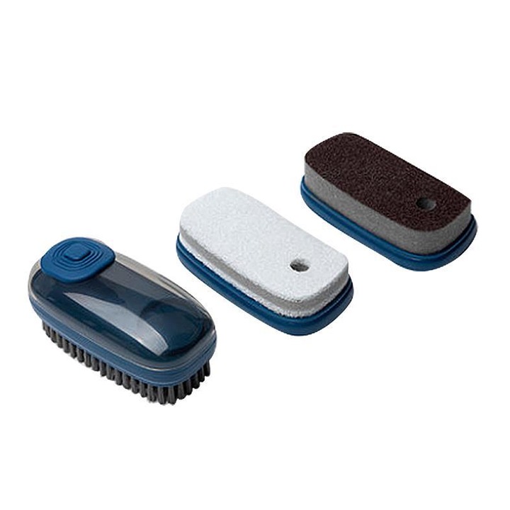 Perie de spalat cu dozator de sapun, Cozevdnt, multicolor, pentru vase, haine, incaltaminte, design suspendat