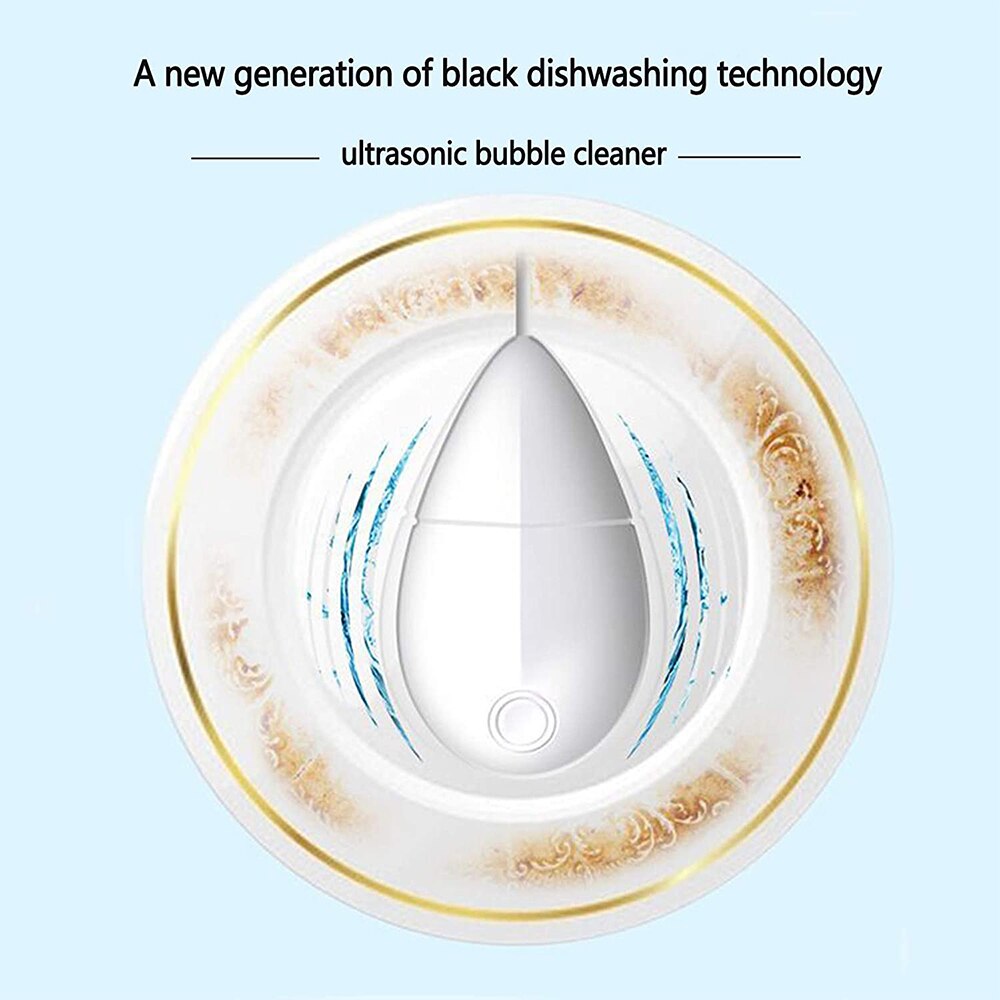 Masina de spalat vase portabila mini USB, sterilizare inteligenta, alb, compacta