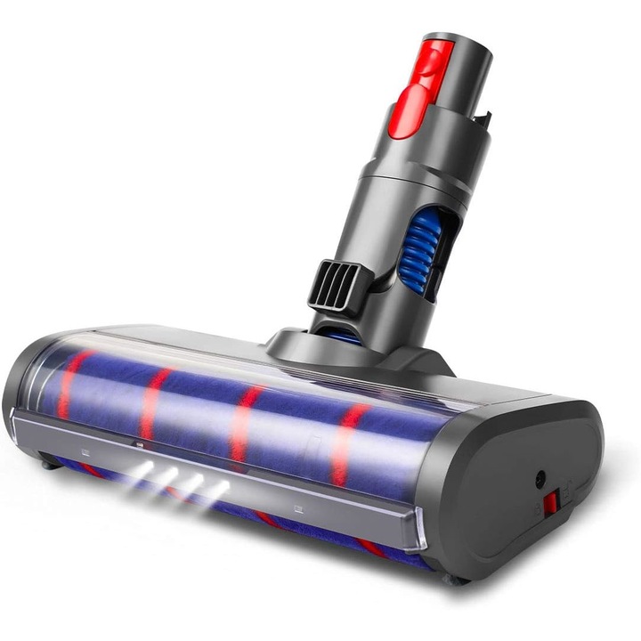 Cap de curatare cu LED, pentru aspiratoare Dyson V7/V8/V10/V11, lavabil, multicolor