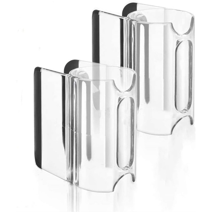 Set 2 clipsuri pentru aspirator, compatibil cu Dyson V7/V8/V10/V11, plastic, transparent
