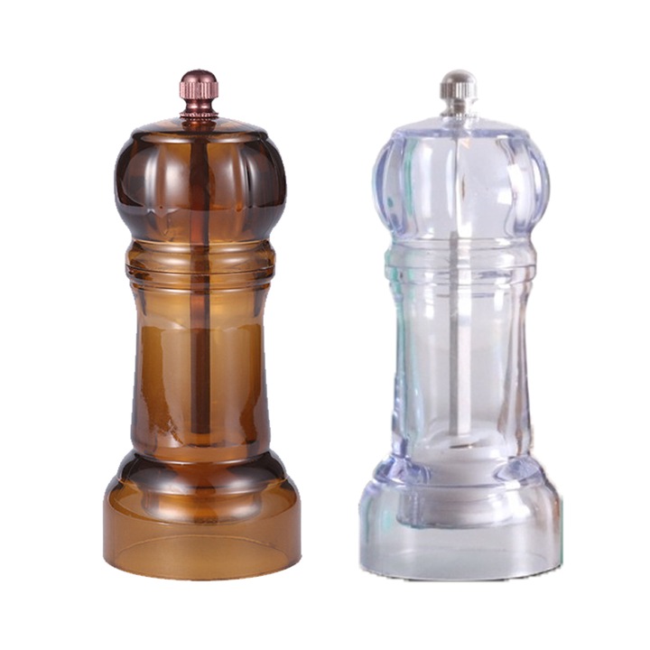 Macinator de piper, set 2 bucati, macinare de calitate, acrilic