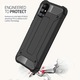 Калъф COMANDO Titan, съвместим с Samsung Galaxy A51 5G, Armor Hybrid Protection, Ideal Grip, черен