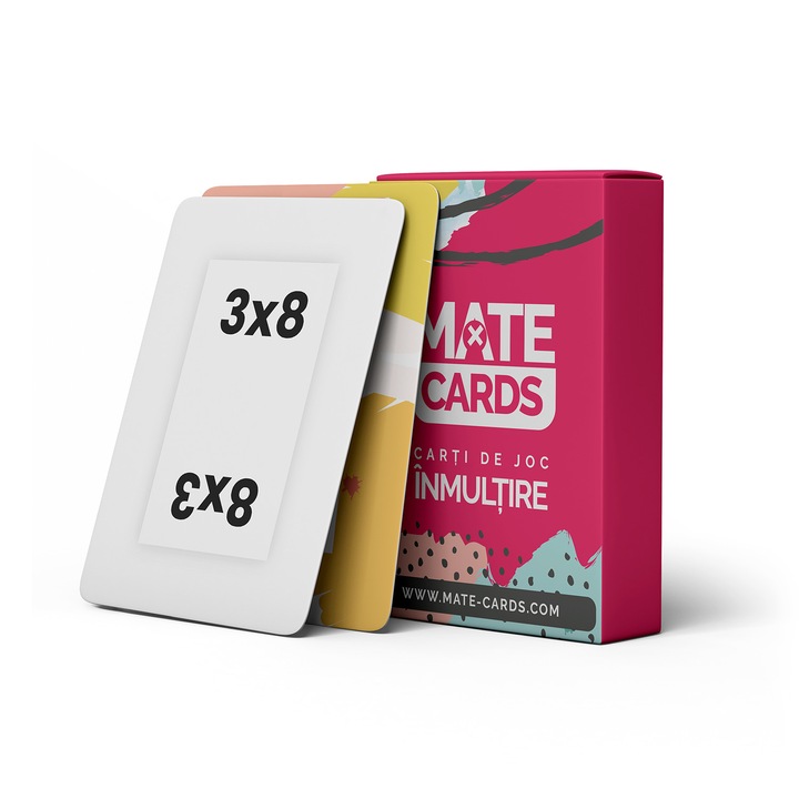 Set joc de carti, tabla inmultirii de la 1 la 10, Mate Cards