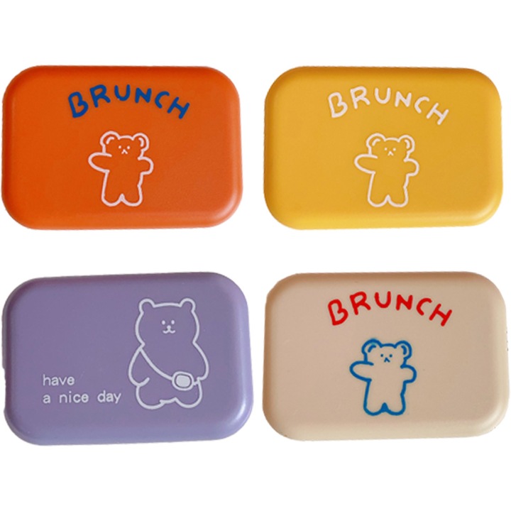 Set de accesorii pentru lentile de contact, mini kit portabil, plastic, usor de curatat, pentru calatorii si acasa