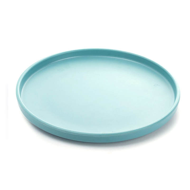 Tava de servire, farfurie de uz casnic, verde, 20x2cm