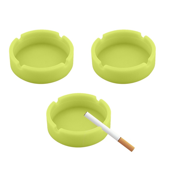 Hamutartó QttvbTna, világító szilikon, hőálló, 4 nyílás, foszforeszkáló zöld