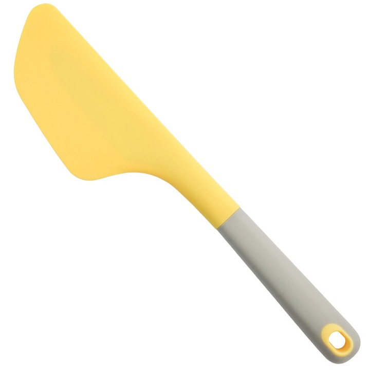 Spatula pentru omleta si clatite, QttvbTna, Silicon, Flexibil, Galben