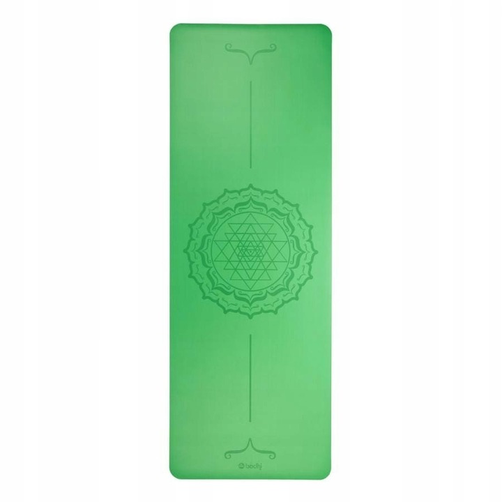 Covor de exercitii, Bodhi Yoga, Phoenix, 185x66cm, 4mm, verde