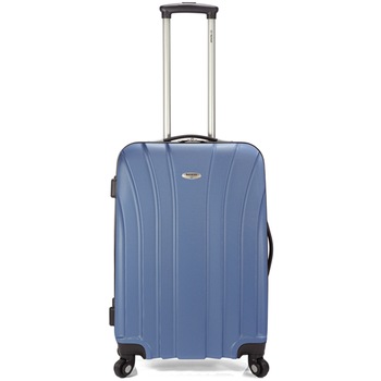 Troler Cabina ABS 4 Roti Benzi BZ 4878 - 53 cm Albastru Troler Cabina ABS 4 Roti Benzi BZ 4878 - 53 cm Albastru