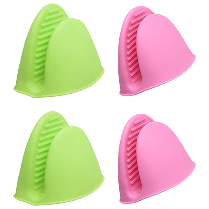 Mini sütőkesztyű készlet, csúszásmentes, szilikon, többszínű