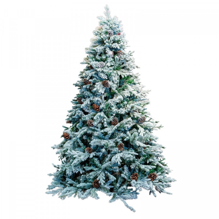 Brad artificial de lux cu zapada, dimensiune 240cm, MI-172-240