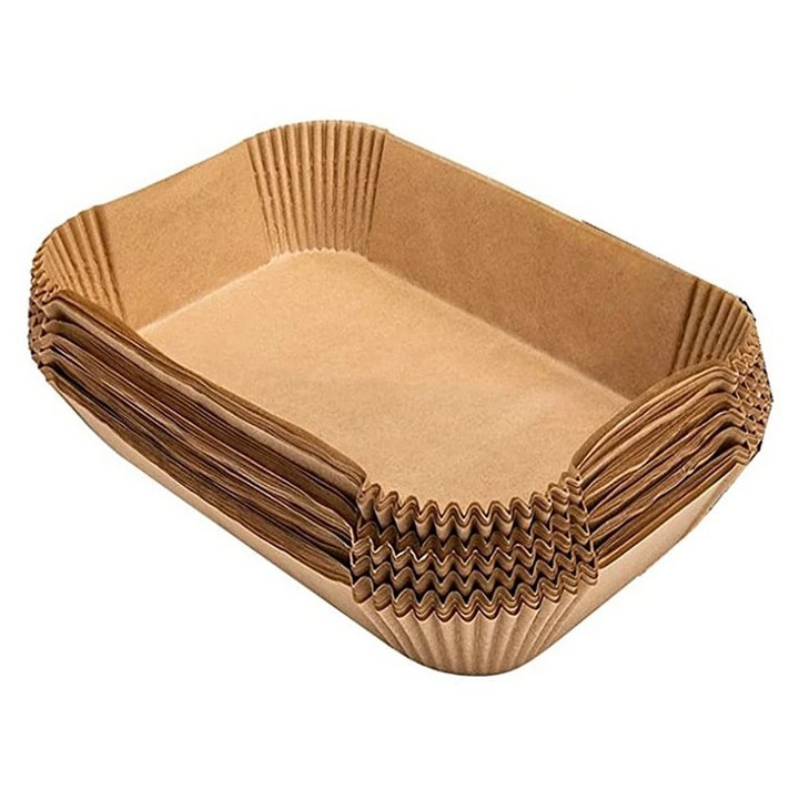 Hartie de copt pentru AirFryer, set 50 bucati, 21x14 cm