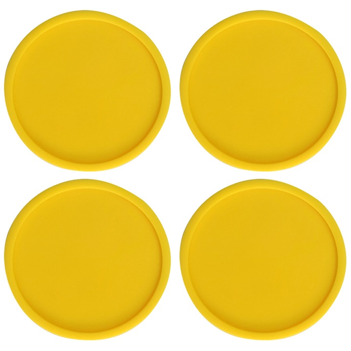 Hőálló szilikon italalátétek, 4 darabos készlet, többszínű, az asztal védelmére