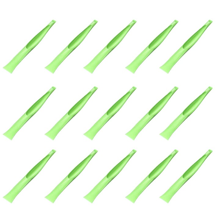 Set 15 unelte de curatare, plastic, multifunctionale, verde