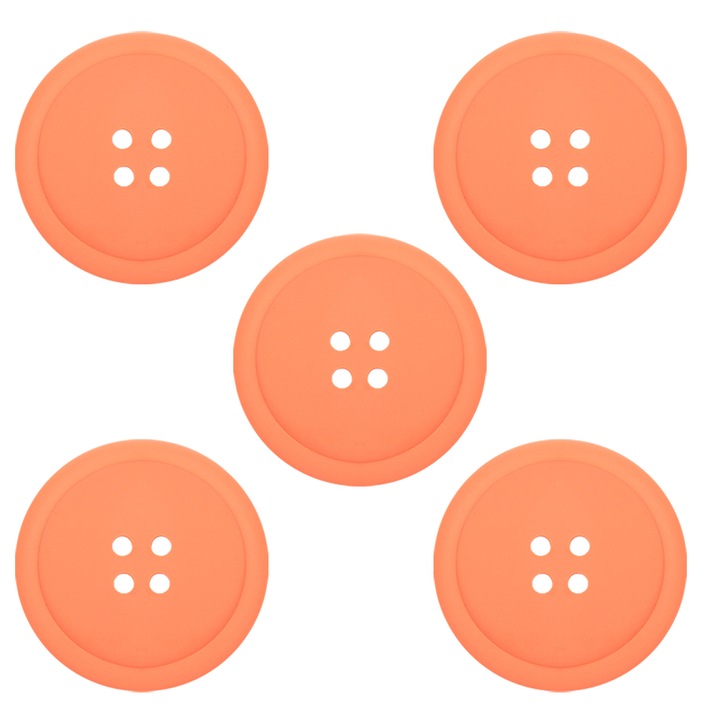 Italtartó készlet, hőálló szilikon, csúszásmentes, narancssárga