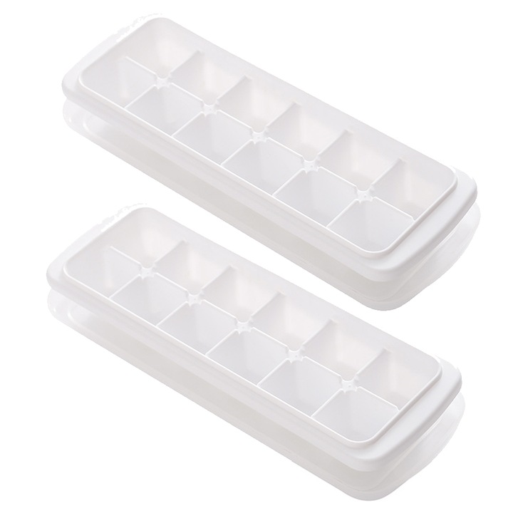 Enforose jégkockaformák, levehető tetővel, 2 darabos szett, többszínű