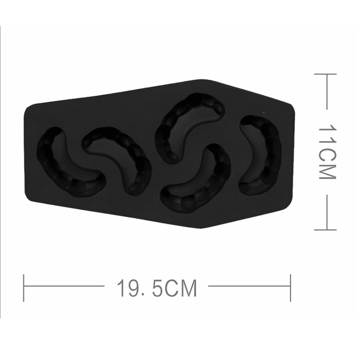 Forma cuburi de gheata QttvbTna, craniu si oase incrucisate, silicon
