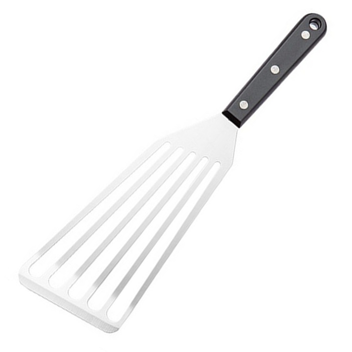 Spatula pentru peste QttvbTna, maner din lemn, inox, durabila