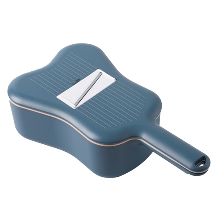 Feliator legume si fructe, 6 lame si decojitor, albastru, fara BPA