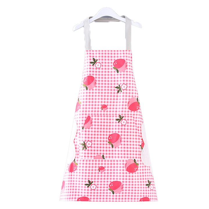 Кухненски сортировач, Cozevdnt, памук, регулируем, джобен, 67 x 71 см, розов