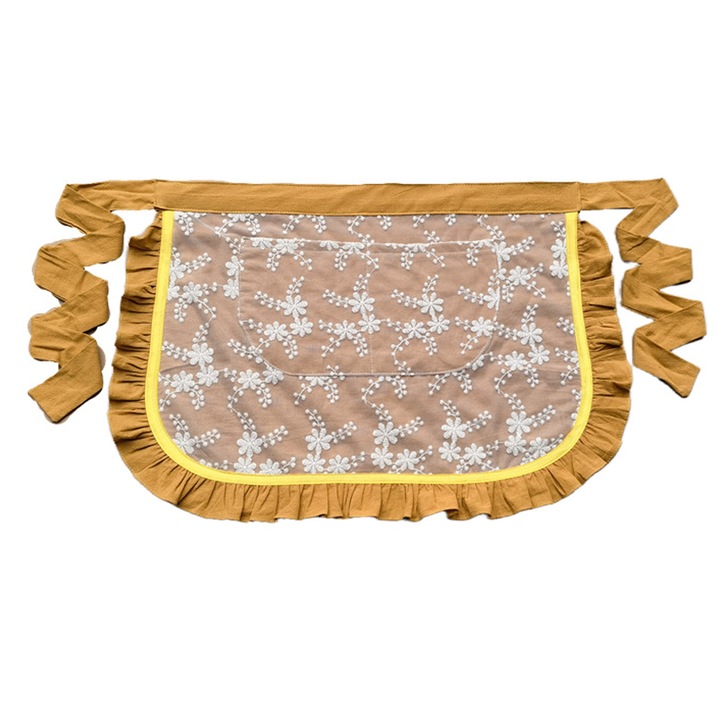 Sort pentru chelnerita, sort unisex pentru bucatar, bumbac, galben