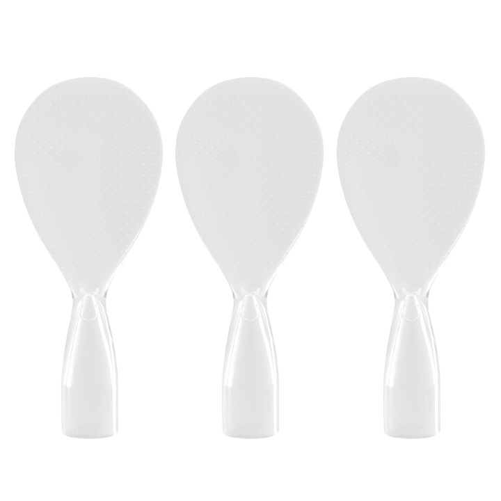 Lingura pentru orez non-stick, suport, multifunctional, alb, 22x6cm