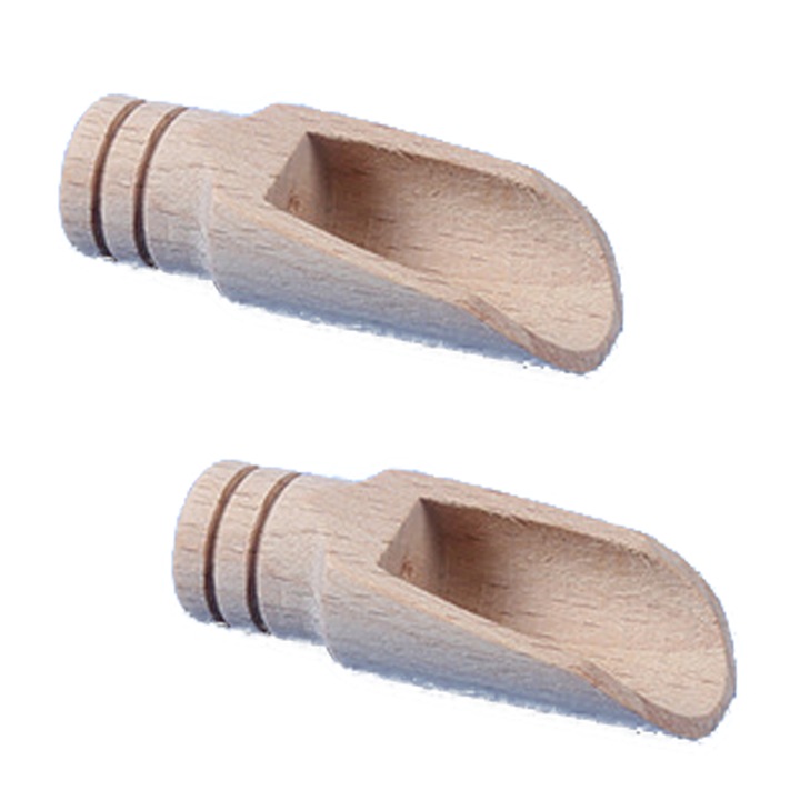 Set 2 linguri din lemn de fag, design ergonomic, utilizare multipurpose, 30x7cm