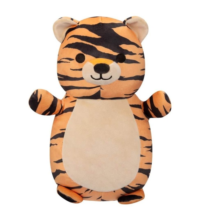 Squishmallows, HugMees, Tina the Tiger, Jungle Squad плюшена играчка, 35 см, оранжев